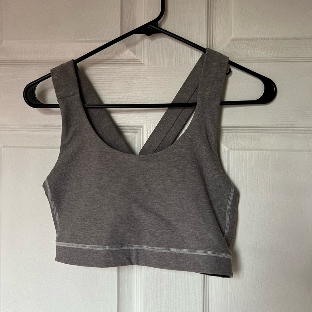 Lululemon grey sports bra